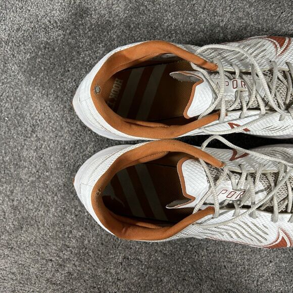 Nike Vapor Edge CV1672-101 Men’s Size 14 White Orange Texas Longhorns Shoes Used main image 5